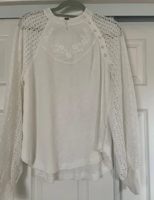 Free People Boho Western Top thumbnail 1