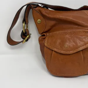 Fossil Long Live Vintage Crossbody Bag Cognac Leather Utility Women Small thumbnail 9
