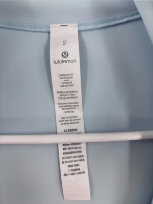 lululemon athletica Light Blue Zip-Up Bomber Jacket thumbnail 2