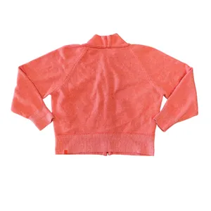 Lululemon‎ Cotton Blend Full Zip Sweater Women XL Coral Good LW3GK6S thumbnail 5