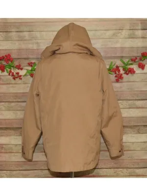 VTG London Fog Jacket Womens 10 Tan Brown Hooded Rain Coat Weatherwear Zip Liner thumbnail 7