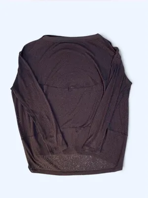 Lululemon Back in Action long g sleeve veil black loungewear activewear gym L thumbnail 4