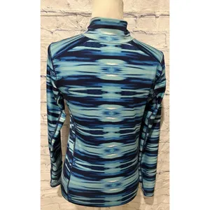 Lauren RALPH LAUREN ACTIVE Women's 1/4 Zip Athletic Top Blue/light blue Small thumbnail 5