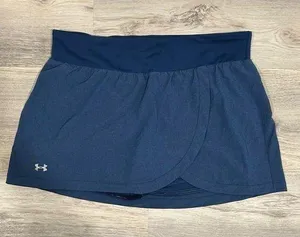 Under Armour ‎ Heatgear Blue Golf Tennis Skort Athletic Shorts Pockets Size L thumbnail 1