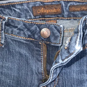 Aeropostale Skinny Leg Low Rise Dark Wash Blue Jeans 5/6R thumbnail 5