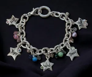 AJMC Vintage  Inspirational Star Charm Bracelet thumbnail 1