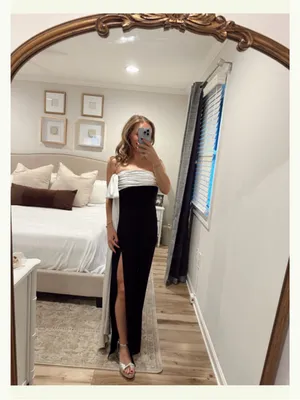 Hutch Strapless Column Bow Maxi Dress thumbnail 3