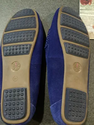 Isaac Mizrahi Navy Suede Loafers with Gold Bit thumbnail 4