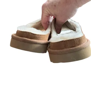 UGG Slippers Mens Size 6 Brown Suede Shearling‎ Lined Mule Slip On Comfort thumbnail 8