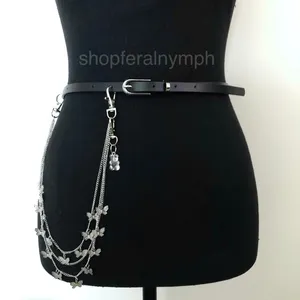Vintage Y2K Gummy Bear Butterfly Chain Belt, Fits 33–36 Inches, X7GA1195 thumbnail 2