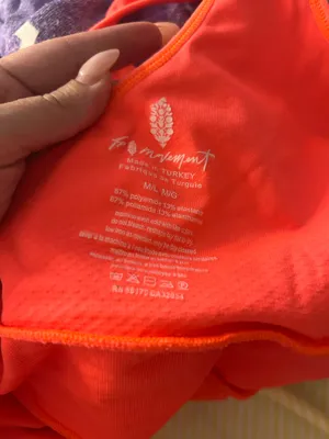 FP Movement Good Karma Seamless Romper Neon Coral M/L NWOT thumbnail 5