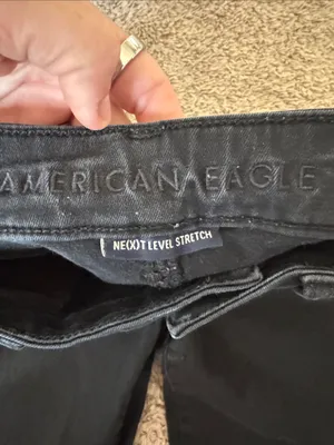 American Eagle Outfitters Black Skinny Jeans - High Rise Stretch / K7 thumbnail 5