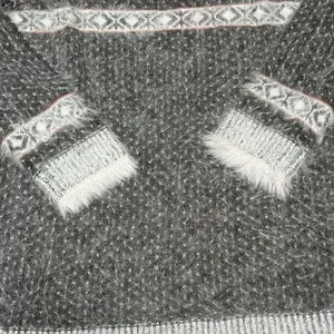 Sleeping On Snow Anthropologie Gray White Wool Blend Sweater‎ Women Medium Shirt thumbnail 2