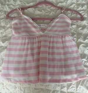 Pink Striped Top thumbnail 1
