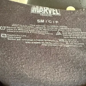 Marvel Womens Tee Sz S Cut Out Neck Spider-Man Black Cartoon‎ Comic Shirt Top thumbnail 7