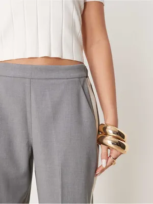 Abercrombie & Fitch‎ Side Stripe Pull On Pants Gray White Size M thumbnail 10
