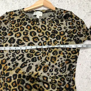 Francesca's June & Ivy Tammy Ruched Leopard Luxe Mini Dress Medium Night‎ Out thumbnail 11