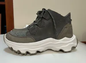 Sorel Kinetic Breakthru Caribou Suede Boot in Quarry and Sea Salt thumbnail 1