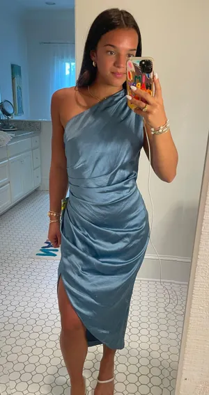 Elliatt Cassini Dress in Blue thumbnail 2