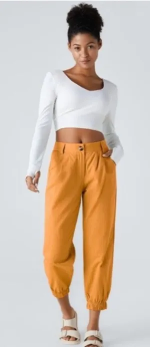 HALARA Rising Sun Orange Jogger Pants thumbnail 1