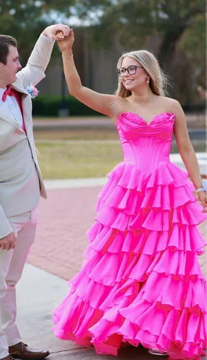 Sherri Hill Prom Dress Pink thumbnail 1
