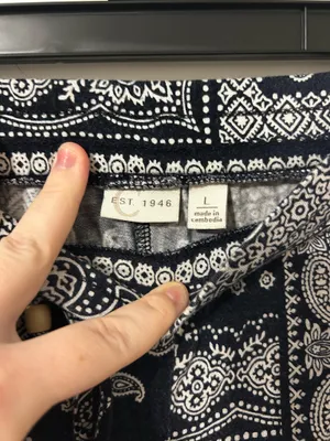 Bandana print boho flowy pants Black Size L thumbnail 3