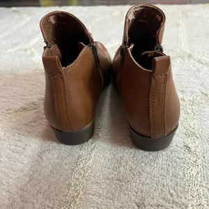 Caramel Brown Leather Ankle Boots Dunes Size 8 thumbnail 4