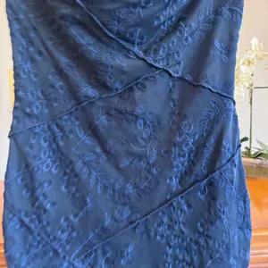 Altar'd State Jaynie Strapless Mini Dress Navy Blue NWT Size M thumbnail 4