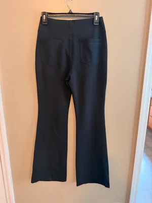 Halara Small Womens flare work pants Black High-Waisted Flare Leg Pants Size S N thumbnail 2