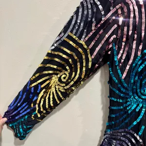 Vintage 80s Sequin Firework Cocktail Dress SweeLo Size 10 thumbnail 3