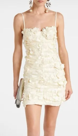 ROTATE Short Bridal Floral Appliqué Dress thumbnail 1