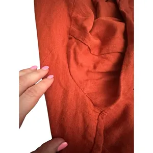 Free People Winnie‎ Linen Blazer Large Suit Jacket Terracotta Double READ #X13-6 thumbnail 7
