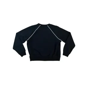 Spanx AirEssentials Crewneck Sweatshirt Black White Piping Raglan Sleeve Large thumbnail 2