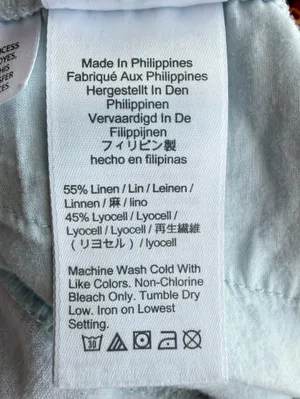 J. Crew Linen Shorts in Light Blue with Drawstring Size Small thumbnail 6