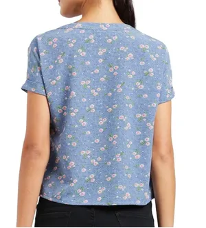 Zink London floral ruffle trim blouse thumbnail 2