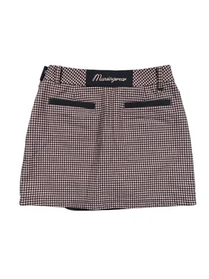 Munsingwear Golf Skort S Pink Navy Houndstooth Wrap Skirt thumbnail 2