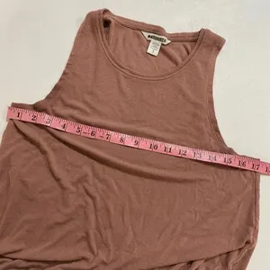 Athleta Sleeveless Tank Top Small Terracotta Brown Lightweight Lounge Activewear thumbnail 3