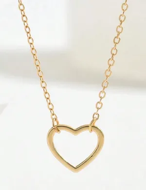 Heart Necklace Gold thumbnail 1