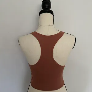 terracotta rust tank with white lace, three mauve pink rosebuds, & a white ribbon bow 🌷🤍✨ thumbnail 2