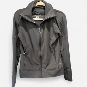 Arc’teryx Delta Charcoal Gray Full Zip Fleece Jacket M Outdoor Layering Hiking thumbnail 4