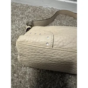 Coach‎ Hampton 5052 Demi Shoulder Bag Bone Cream Pebbled Leather Baguette Y2K thumbnail 3