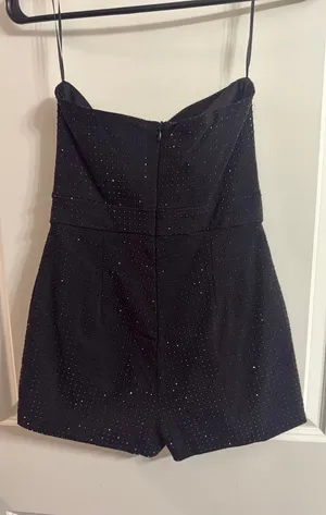 Boutique Linen Rose Romper thumbnail 1