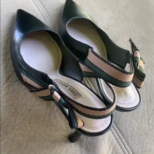 Zara black leather Heels Pumps thumbnail 3