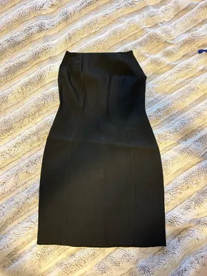 ASOS Strapless Black Dress thumbnail 3