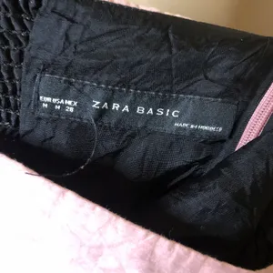 Zara Strapless Tie Waist Bow Bubble Mini‎ Dress Light Pink Size Medium thumbnail 4