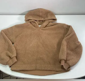 Abercrombie & Fitch Soft Collection Women's M Brown Teddy Bear Pullover Hooded thumbnail 1
