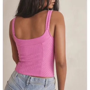 Free People Intimately Serenity Corset Cami Tank Top in Pink Women’s Size Medium thumbnail 2