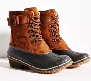 Sorel winter fancy lace up boots duck‎ boots size 8.5 thumbnail 1