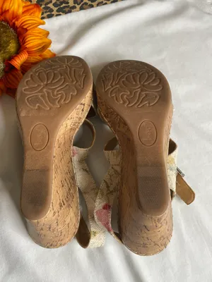 Born Concept Schirra Canvas Floral Wedge Sandals | 9 thumbnail 6