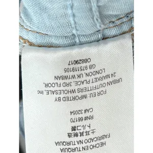 Free People‎ Women's Blue Denim Distressed Frayed Fringe Hem Jeans Size 30 thumbnail 8